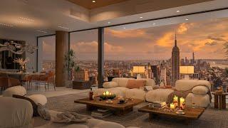 City Sunset Serenade: Jazz Harmony in Your Luxurious Livingroom Oasis ️ Luxury Livingroom