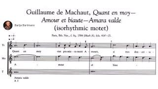 9. Music of the Middle Ages;  Isorhythmic motet {de Machaut}