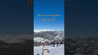 Which Mountain Peak is this?#mountainpeaks #skiresorts #snow #rockymountains #colorado