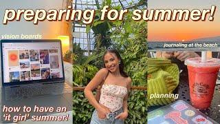 PREPARING FOR SUMMER!  shopping haul, workout routine, reading, vision boards, trips, etc 