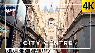 FRANCE Bordeaux City Centre Walking Tour 4K Grosse Cloche — Porte Cailhau