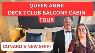 First Look at Cunard's Brand New Ship Queen Anne Britannia Club Balcony Cabin 7077