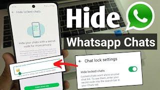 how to hide whatsapp chat | whatsapp chat hide kaise kare