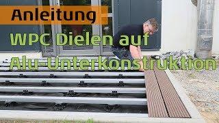 WPC Terrassendielen auf Aluminium Unterkonstruktion für hohe Beanspruchung