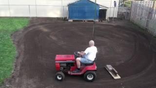 Leveling and Grading my yard area for seeding 10/10/16