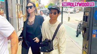 Angelina Jolie's Bodyguard Slams The Door In Her Son's Face While Out Shopping In New York, NY