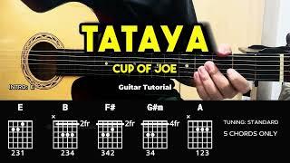 Tataya - Cup Of Joe | Easy Guitar Chords Tutorial For Beginners (CHORDS & LYRICS) #guitarlesson