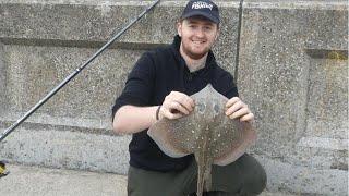 Ray Fishing the Gynn Wall - Blackpool