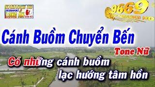 Karaoke Cánh Buồm Chuyển Bến | Tone Nữ beat chuẩn | Nhạc sống LA STUDIO | Karaoke 9669