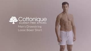Cottonique Men's Drawstring Loose Boxer Short