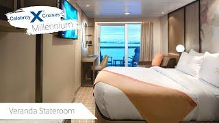 Veranda Stateroom | Full Walkthrough Tour & Review 4K | Celebrity Millennium | 2021