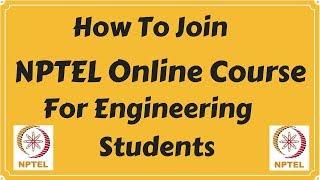 How to join NPTEL online course?