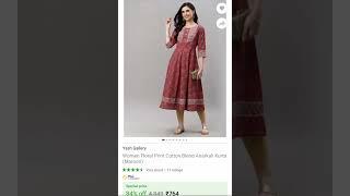 Cotton anarkali kurti from Flipkart... #Flipkart #trending #ytshorts #clothes #kurti