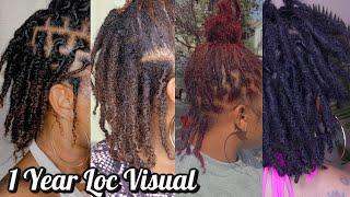 12 MONTH LOC VISUAL // TWO STRAND TWISTS // *lots of pics & videos*