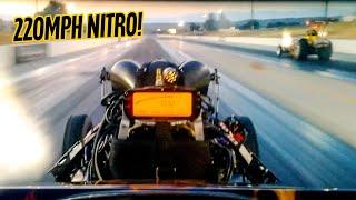 Nitro Altered Almost Hits The Wall at 220mph (Amazing Driver's View)