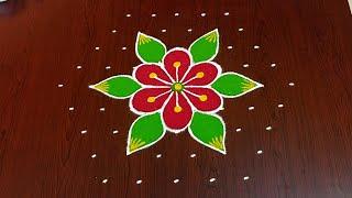 9×5dots beautiful sankranti chukkala muggulu|easy sankranti rangoli|Pongal kolams#Rang Kaa Rangoli