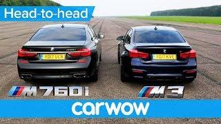 BMW M760Li vs M3 Competition – DRAG RACE & ROLLING RACE | Head to Head