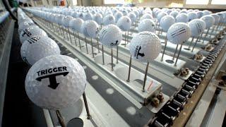 프로 골퍼가 골프공을 대량으로 만드는 과정. 한국의 골프공 공장 / Amazing Korean golf ball factory