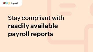 10. Stay compliant with readily available payroll reports | Zoho Payroll