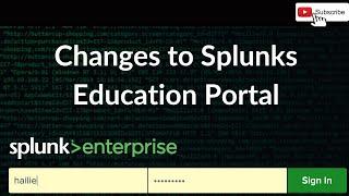 Review of Splunks new education portal