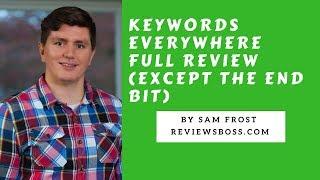 Keywords Everywhere Review Part 1 - Basic Use