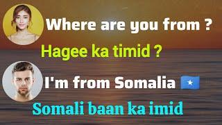 English to Somali Beginner Conversations - Part 2 | Quick Language Practice @Luqadda