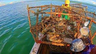 MOST EPIC LOBSTER CATCH, WE HAD TO LEAVE SOME TRAPS UN-HAULED!!!