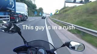 Fazer 1000 motorway riding