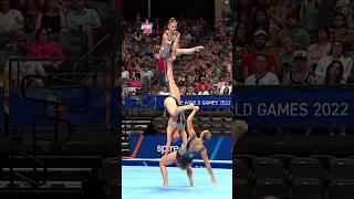  CRAZY Acrobatics In Women's Gymnastics #shorts