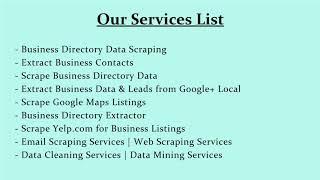 Scraping Business Directory of European Countries