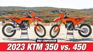 KTM 350 vs. KTM 450 - The Great Debate | Racer X Films