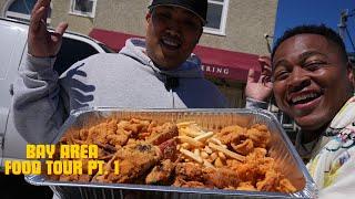 Bay Area Food Tour pt. 1 | ft. @GRUBWITMIKE | Cooking n Style, Soultran's Seafood, Hot Sauce & Panko