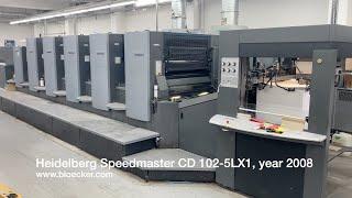 5-color Heidelberg Speedmaster CD 102-5LX1, year 2008 - offset printing machine