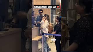 Raha Ranbir and alia at airport. #ranbirkapoor #aliabhatt #raha #viralvideo #bollywood