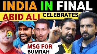 INDIA BEATS ENGLAND | ABID ALI  CELEBRATES | PAK MEDIA SHOCKED | PAK PUBLIC REACTION | REAL TV