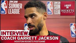 Garrett Jackson | Postgame Houston Rockets Vs Los Angeles Lakers | 2024 NBA Summer League