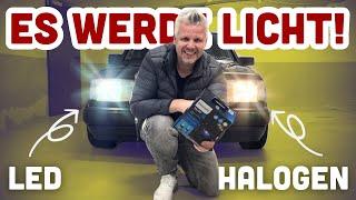 Test für den T5 Campervan: Bessere LED-Scheinwerfer! Philips Ultinon Pro6000 Boost im Mercedes W124