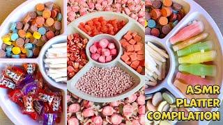 ASMR Candy Platter Compilation (no talking) PINK, HARIBO, BUBBLEGUM, NIKLNIP, GREEN | Candy Funhouse