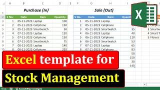 How to create a Stock Management template using Microsoft Excel