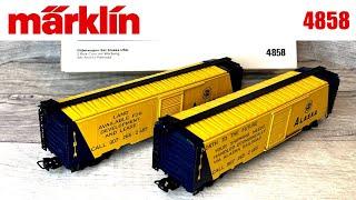 MARKLIN 4858 - Alaska Railroad Box Car Set - Unboxing & Model Railway Review | Märklin