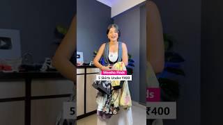 5 meesho long skirt haul under 400 #shorts #meeshofinds #meeshoskirts #longskirts #meeshohaul