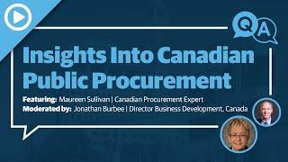 Insights Into Canadian Public Procurement