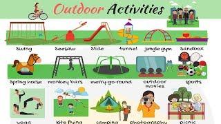 Outdoor Activities Vocabulary Words | List of Outdoor Games in English