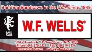 WF Wells F-1620-A CNC Horizontal Twin-Post Bandsaw with CNC Shuttle Barfeed - Muscular midsize!