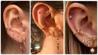 Trendy and most stylish ear piercing ideas for #young girls &women's#american style piercing