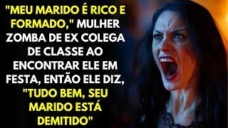 "Meu Marido é Rico e Formado", Mulher Zomba De Ex Colega De Classe Ao Encontrar Ele Em Festa