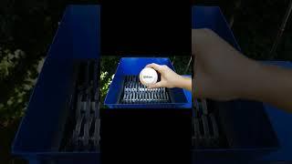 shredding my golf  ball #shorts #mrcrusher #satisfyingvideo #viralvideo