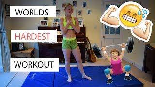 GYMNAST TRIES THE HARDEST WORKOUT IN THE WORLD!?!