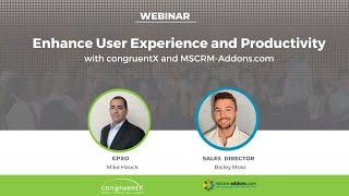 Enhance User Experience and Productivity with congruentX and mscrm addons