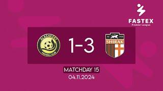 Fastex Premier League. Matchday 15. FC Alashkert - SC Shirak (04.11.2024)